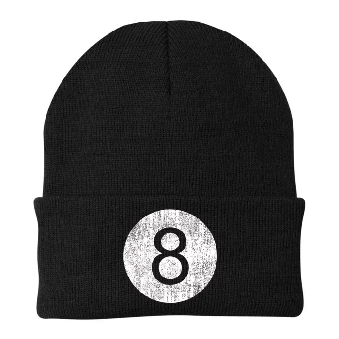 Retro Vintage 8 Ball Logo Knit Cap Winter Beanie