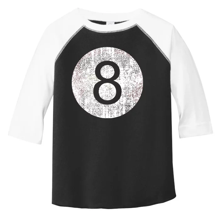 Retro Vintage 8 Ball Logo Toddler Fine Jersey T-Shirt