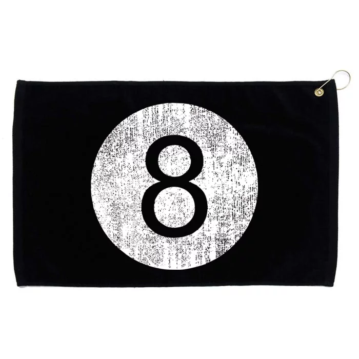 Retro Vintage 8 Ball Logo Grommeted Golf Towel