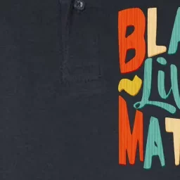 Retro Vintage Colors Black Lives Matter BLM Softstyle Adult Sport Polo