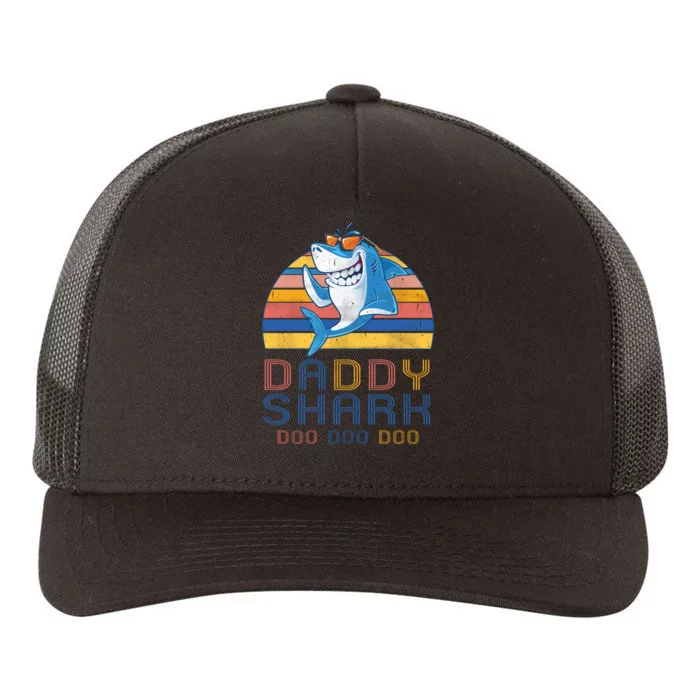 Retro Vintage Daddy Shark Doo Yupoong Adult 5-Panel Trucker Hat