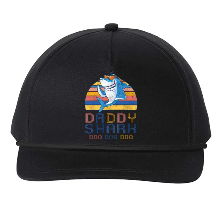 Retro Vintage Daddy Shark Doo Snapback Five-Panel Rope Hat