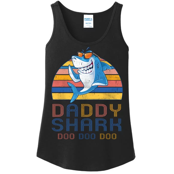 Retro Vintage Daddy Shark Doo Ladies Essential Tank