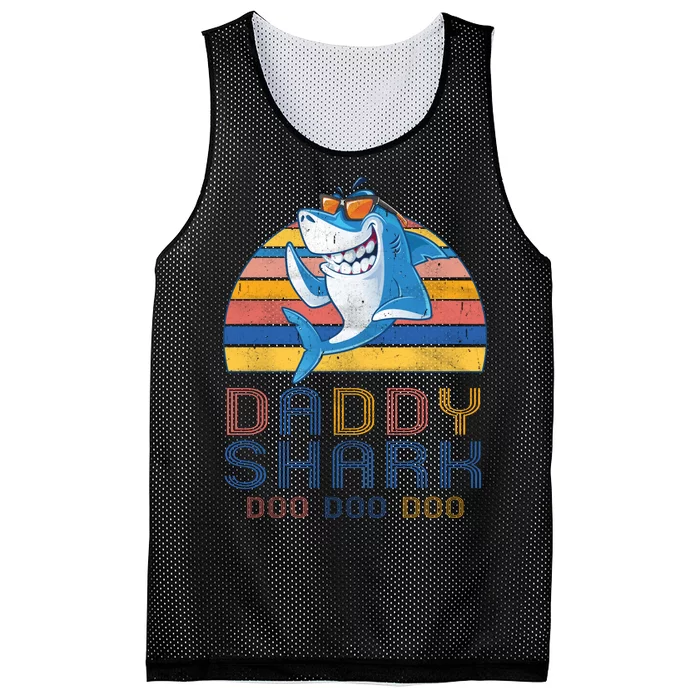 Retro Vintage Daddy Shark Doo Mesh Reversible Basketball Jersey Tank