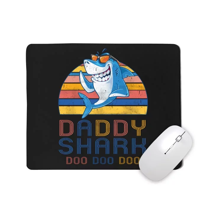 Retro Vintage Daddy Shark Doo Mousepad