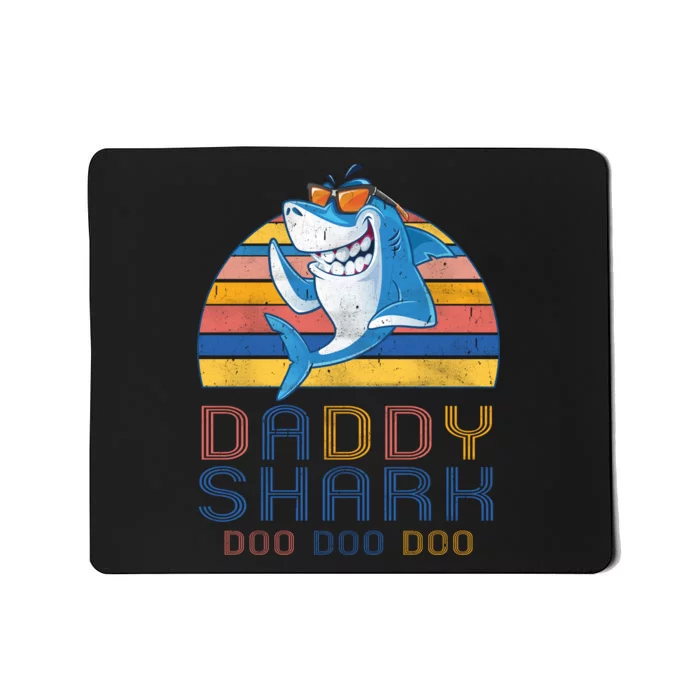 Retro Vintage Daddy Shark Doo Mousepad