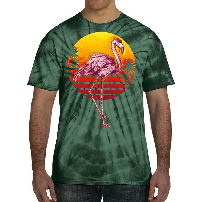 Retro Vintage Flamingo Tie-Dye T-Shirt