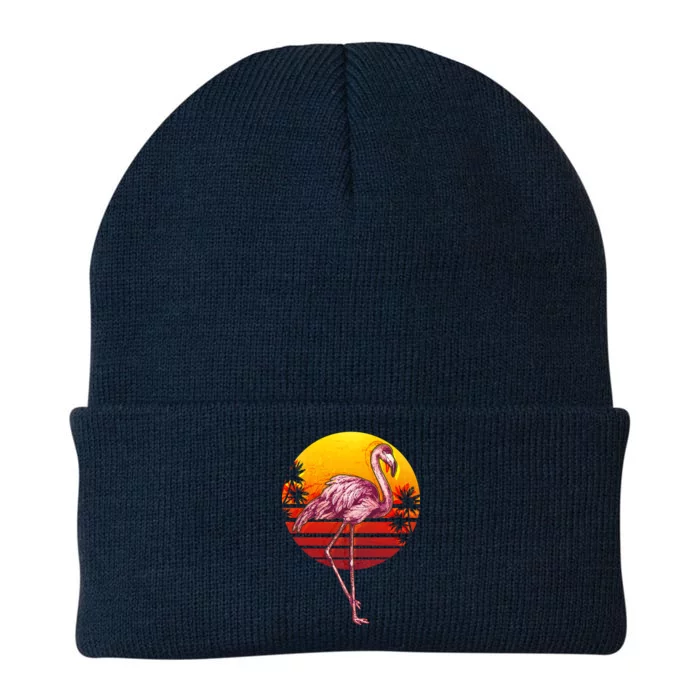 Retro Vintage Flamingo Knit Cap Winter Beanie