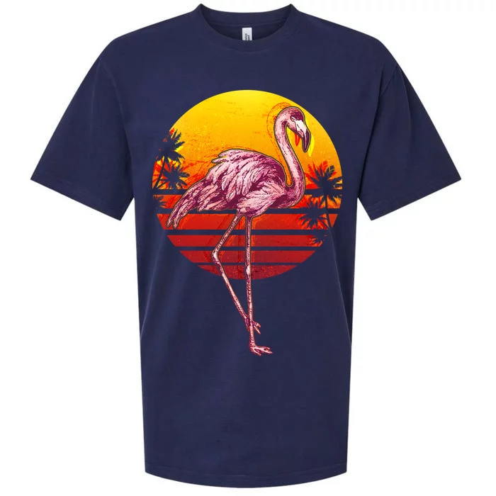 Retro Vintage Flamingo Sueded Cloud Jersey T-Shirt