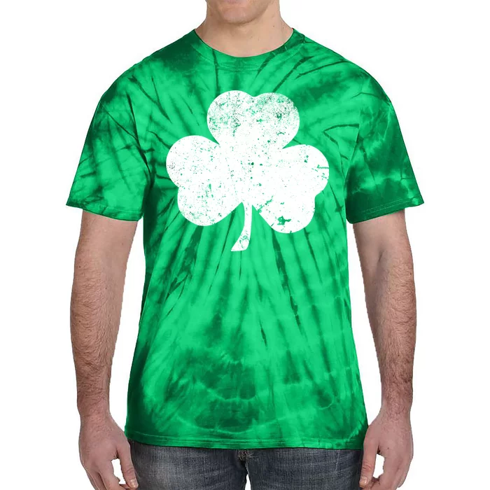 Retro Vintage Irish Distressed Shamrock St. Patrick's Day Tie-Dye T-Shirt