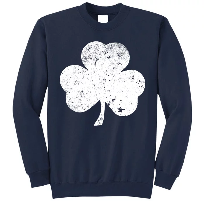 Retro Vintage Irish Distressed Shamrock St. Patrick's Day Tall Sweatshirt