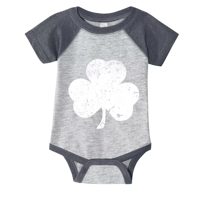 Retro Vintage Irish Distressed Shamrock St. Patrick's Day Infant Baby Jersey Bodysuit