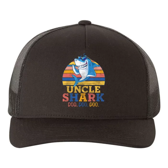 Retro Vintage Uncle Shark Doo Yupoong Adult 5-Panel Trucker Hat