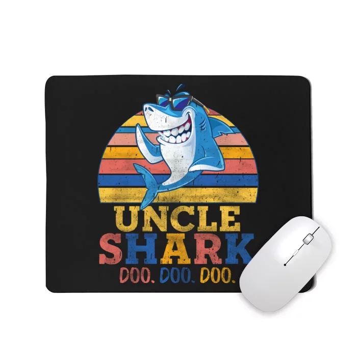 Retro Vintage Uncle Shark Doo Mousepad