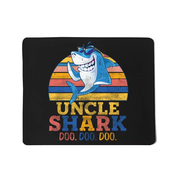 Retro Vintage Uncle Shark Doo Mousepad