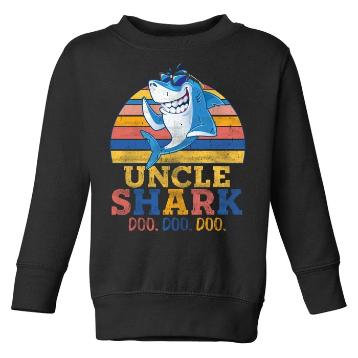 Retro Vintage Uncle Shark Doo Toddler Sweatshirt