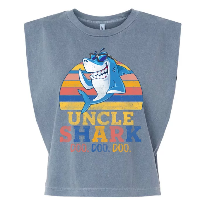 Retro Vintage Uncle Shark Doo Garment-Dyed Women's Muscle Tee