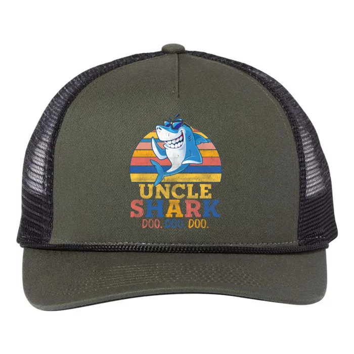 Retro Vintage Uncle Shark Doo Retro Rope Trucker Hat Cap