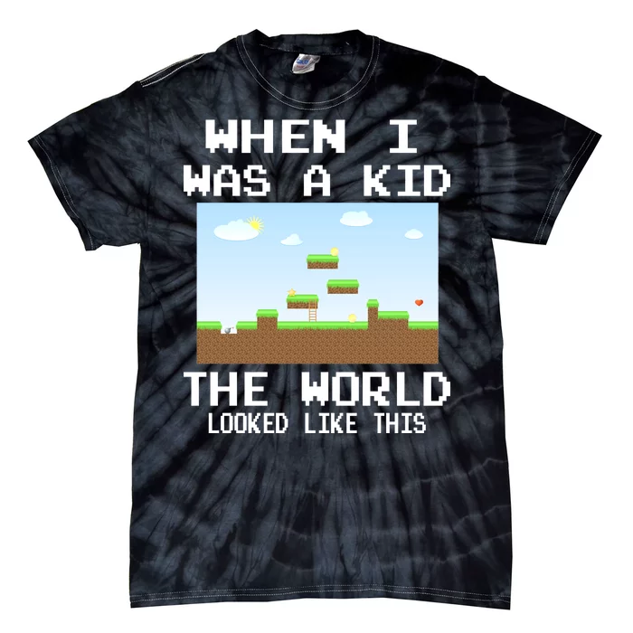 Retro When I Was A Kid The World Look Like This Tie-Dye T-Shirt