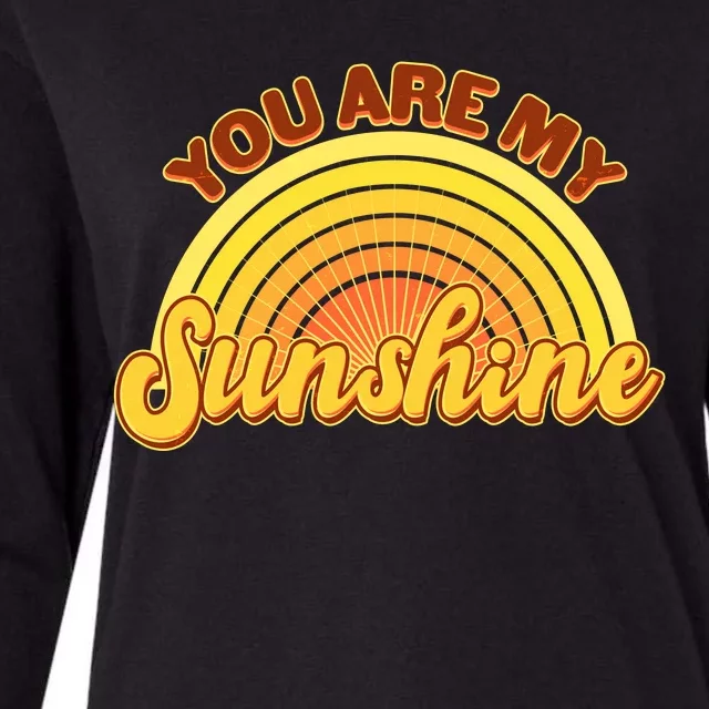 Retro You Are My Sunshine Sunbow Womens Cotton Relaxed Long Sleeve T-Shirt