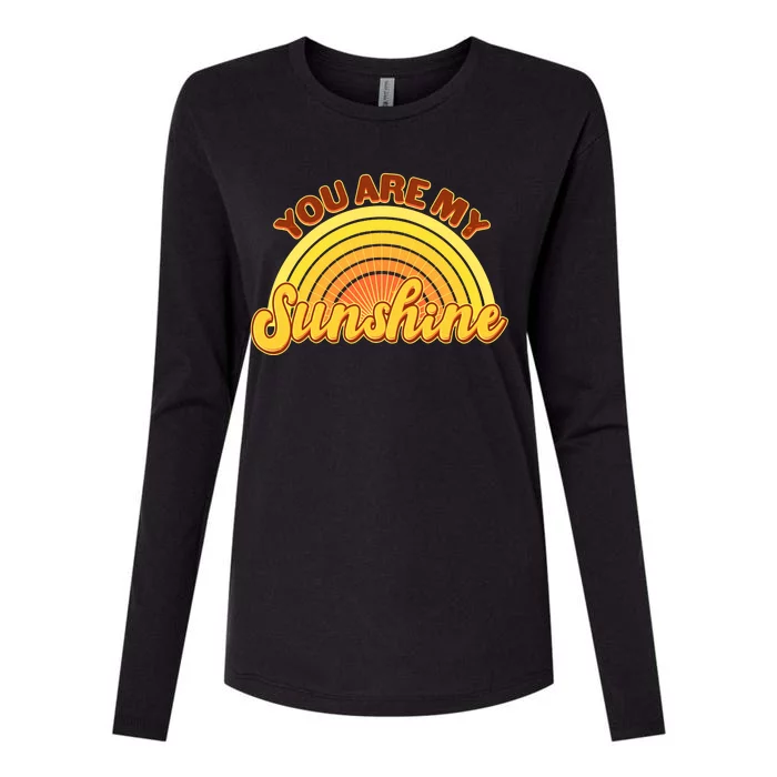 Retro You Are My Sunshine Sunbow Womens Cotton Relaxed Long Sleeve T-Shirt