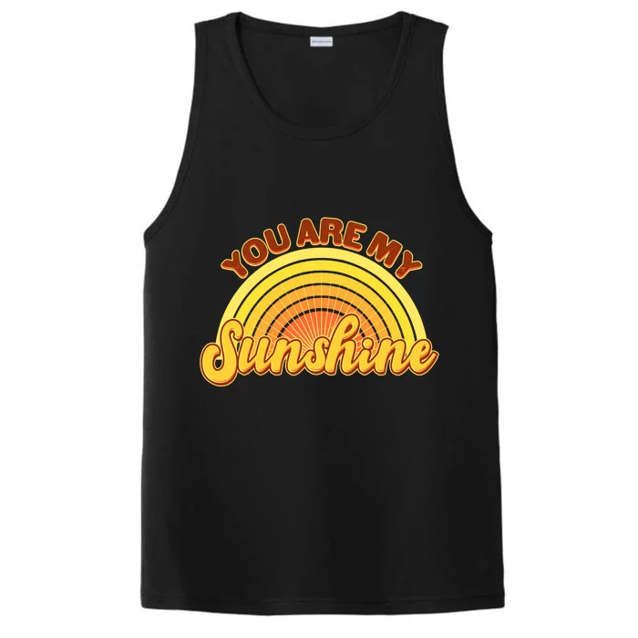 Retro You Are My Sunshine Sunbow Performance Tank