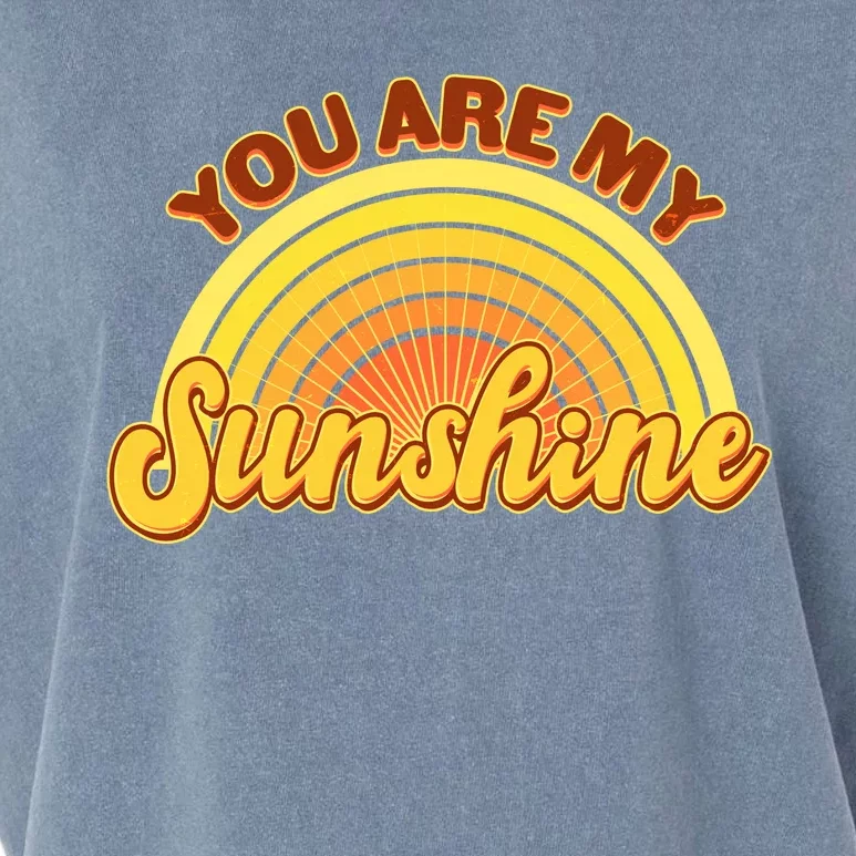 Retro You Are My Sunshine Sunbow Garment-Dyed Women's Muscle Tee