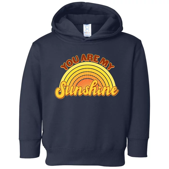 Retro You Are My Sunshine Sunbow Toddler Hoodie