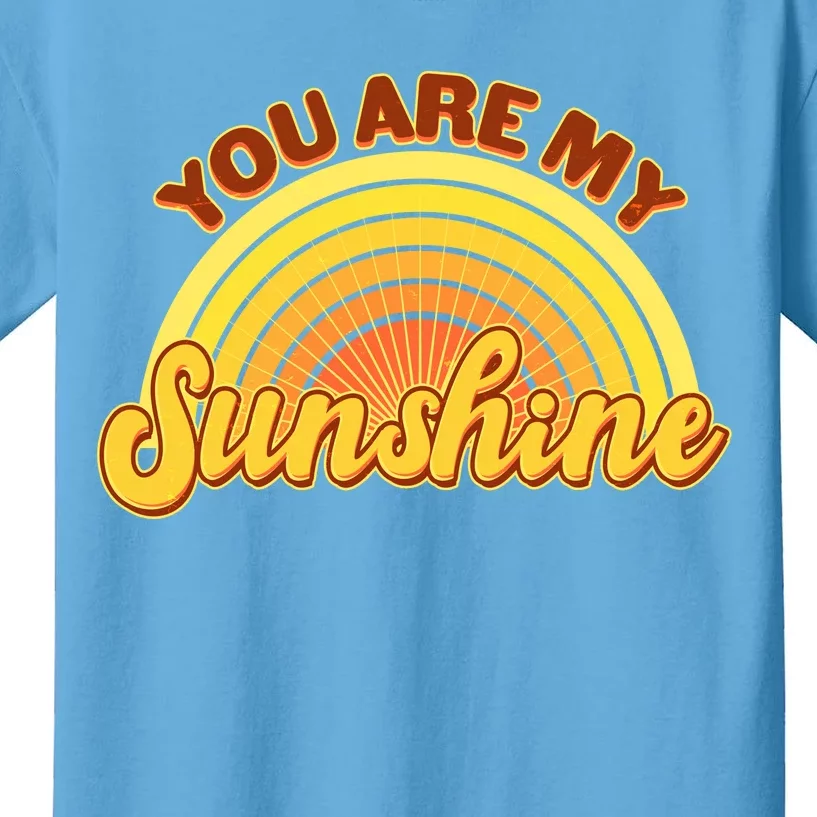 Retro You Are My Sunshine Sunbow Kids T-Shirt