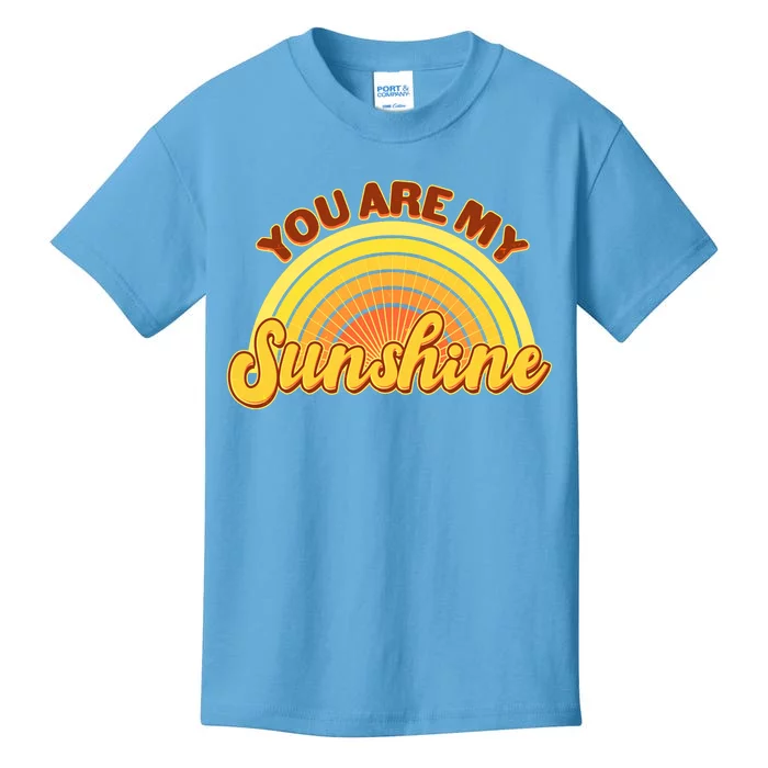 Retro You Are My Sunshine Sunbow Kids T-Shirt