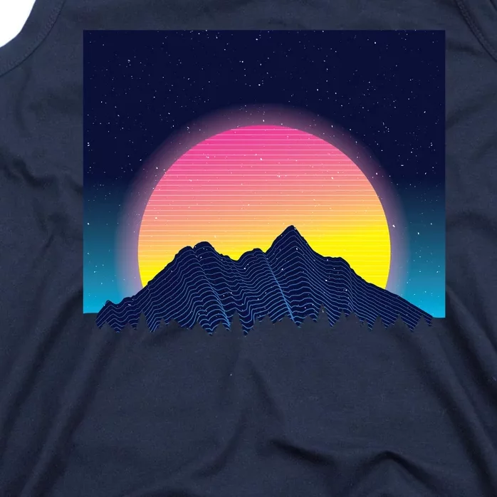 Retrowave Mountains Tank Top