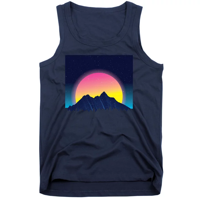 Retrowave Mountains Tank Top