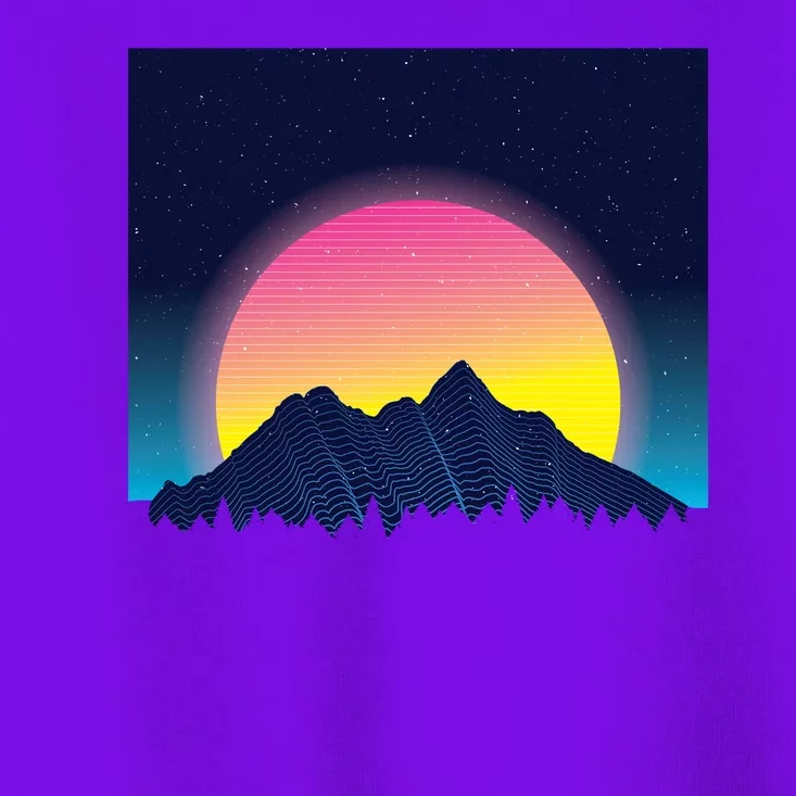 Retrowave Mountains Toddler T-Shirt