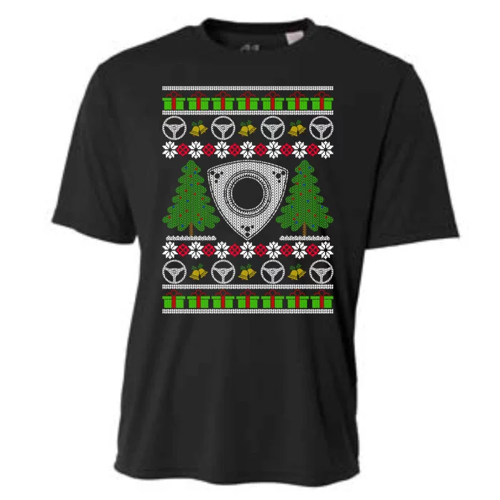 Rotary Engine Ugly Christmas Wankel Sports Car Lover Gift Cooling Performance Crew T-Shirt