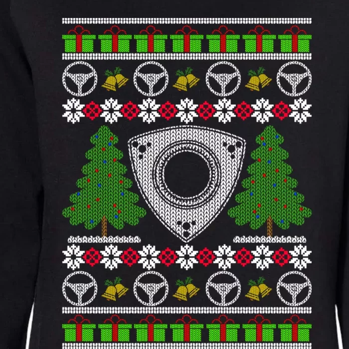 Rotary Engine Ugly Christmas Wankel Sports Car Lover Gift Womens California Wash Sweatshirt