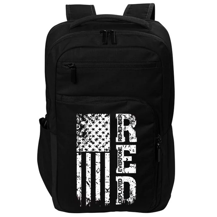 Remember Everyone Veteran Deployed RED Friday Impact Tech Backpack