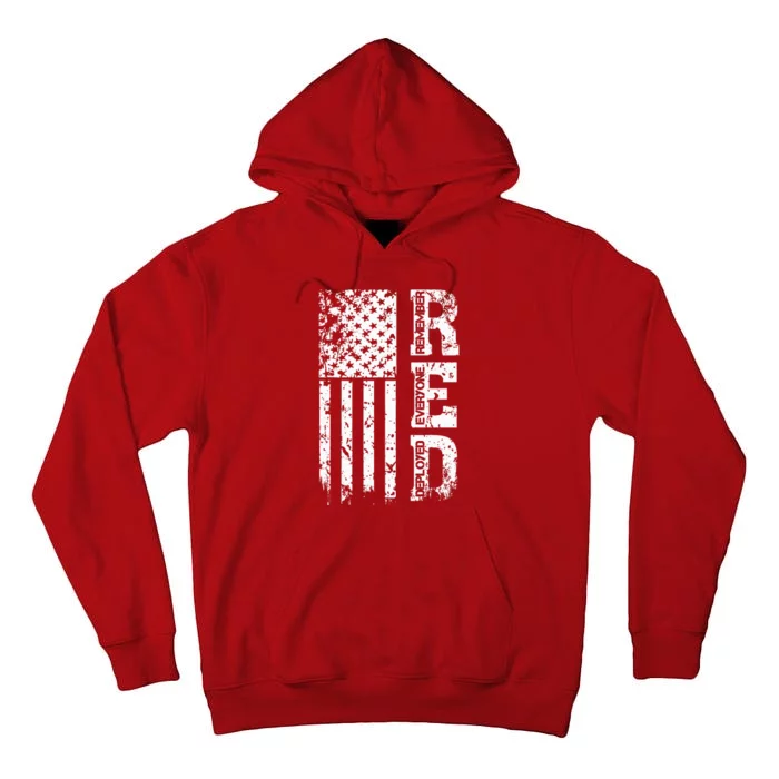 Remember Everyone Veteran Deployed RED Friday Tall Hoodie