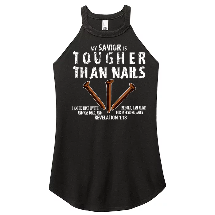 Revelation My Savior Is Tougher Than Nails Women’s Perfect Tri Rocker Tank