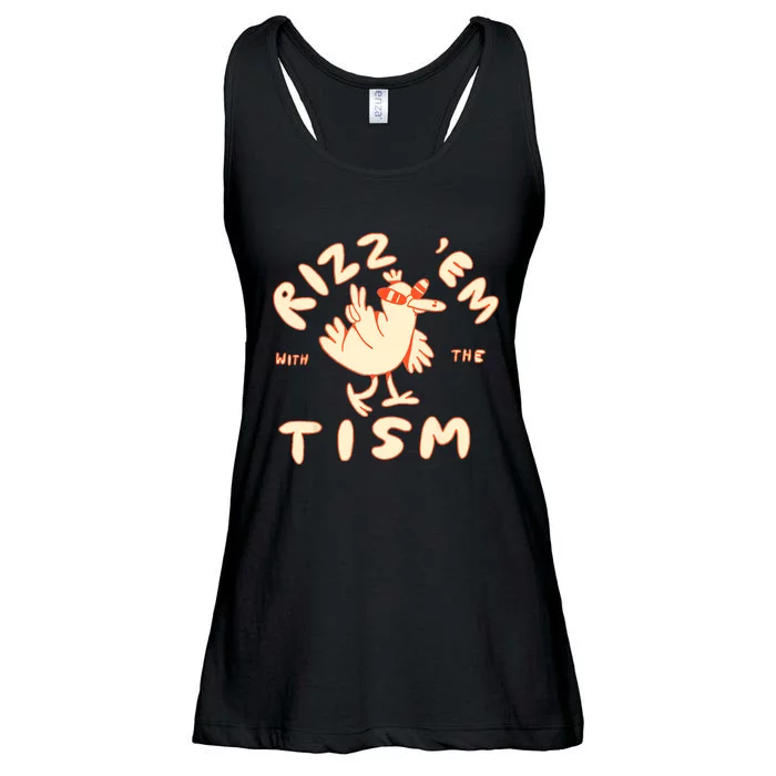 Rizz Em With The Tism Ladies Essential Flowy Tank