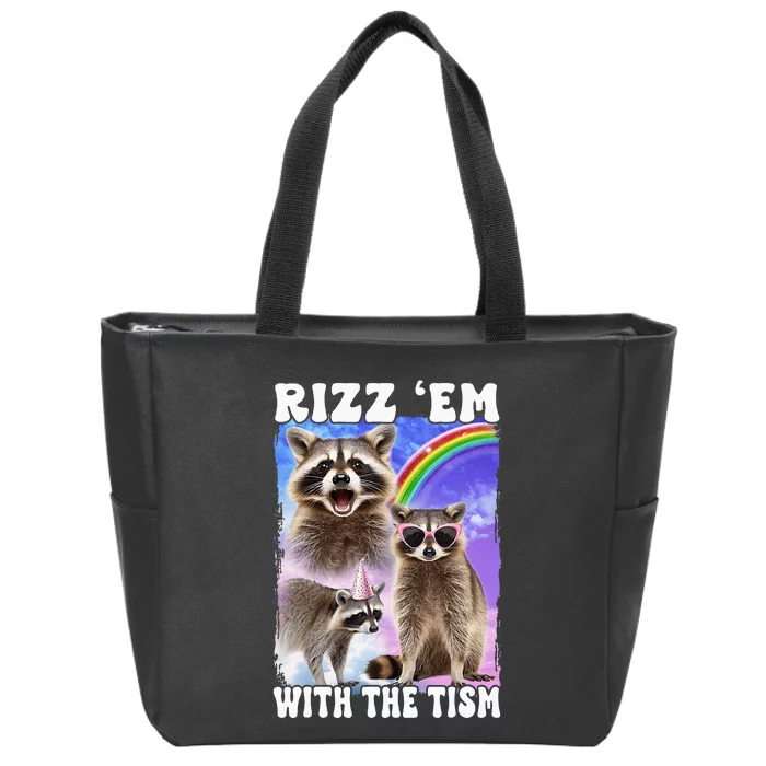 Rizz Em With The Tism Rizzler Ohio Rizz Zip Tote Bag