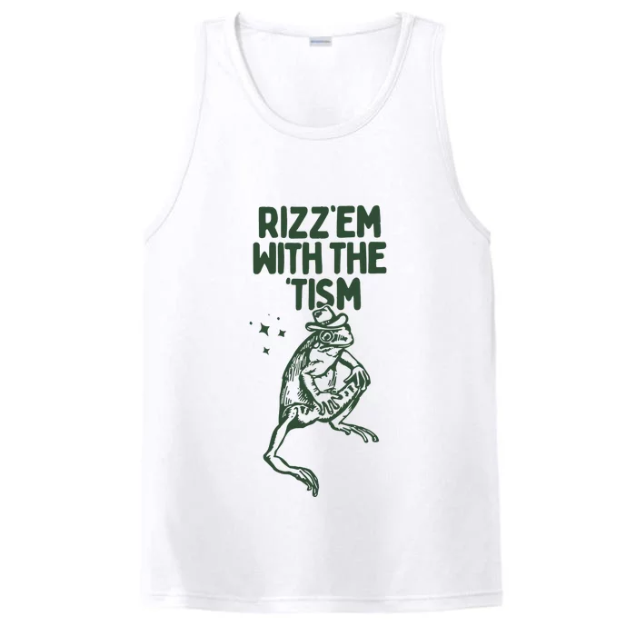 Rizz Em With The Tism Performance Tank