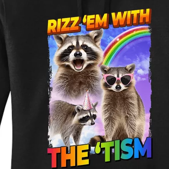 Rizz Em With The Tism Rizzler Ohio Rizz Women's Pullover Hoodie