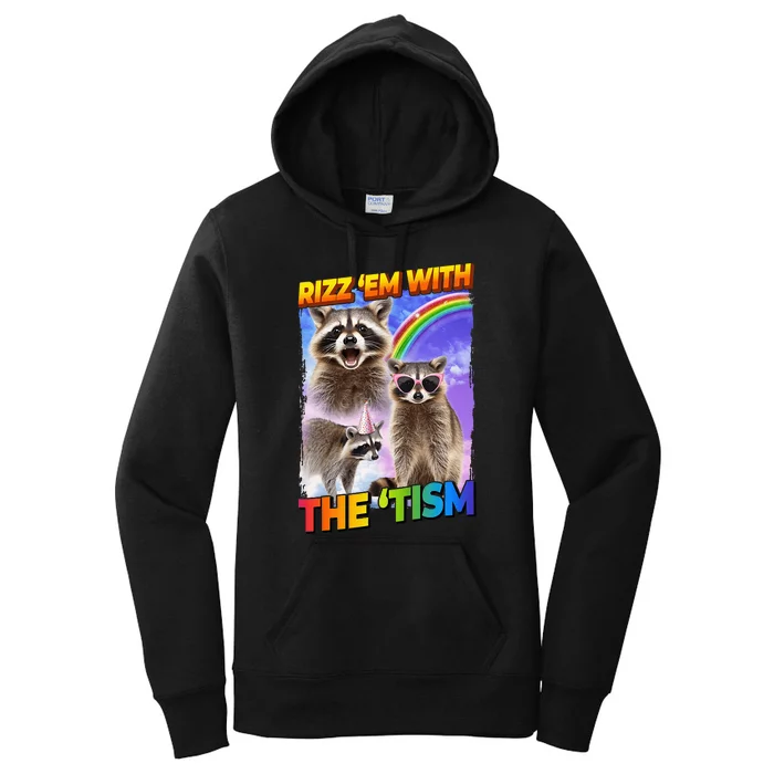 Rizz Em With The Tism Rizzler Ohio Rizz Women's Pullover Hoodie