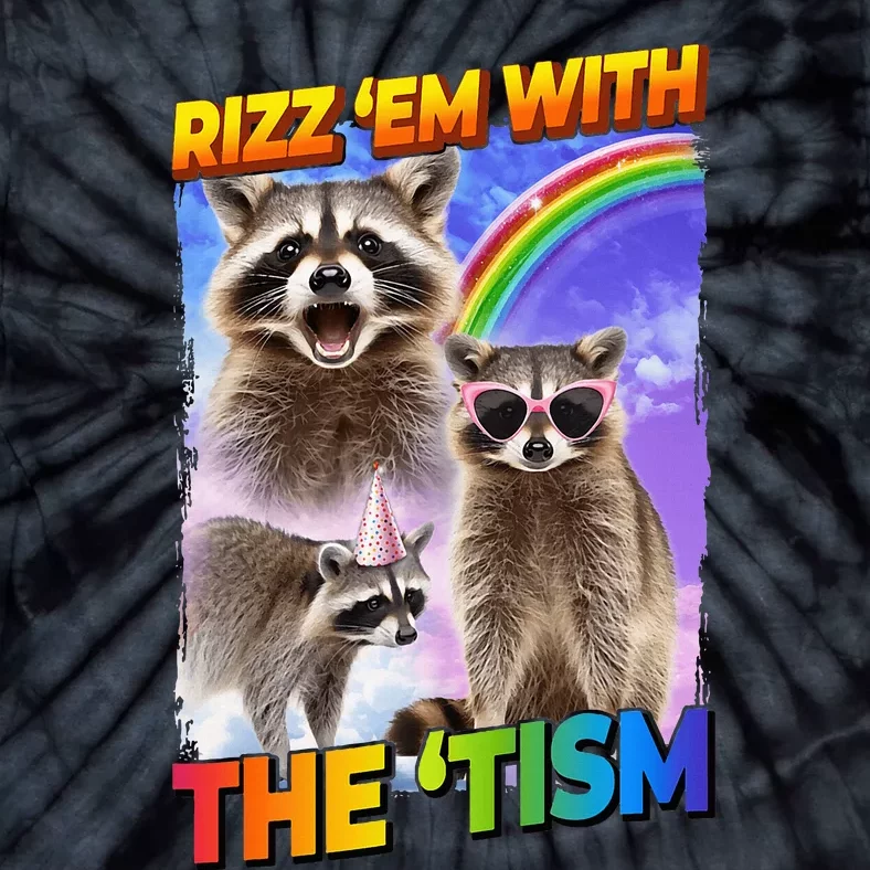 Rizz Em With The Tism Rizzler Ohio Rizz Tie-Dye T-Shirt