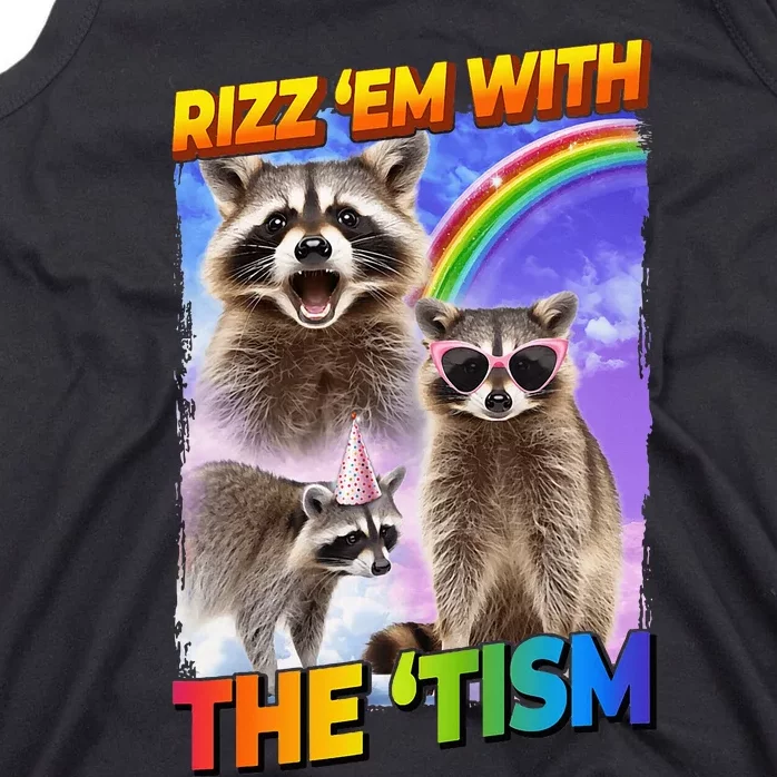 Rizz Em With The Tism Rizzler Ohio Rizz Tank Top