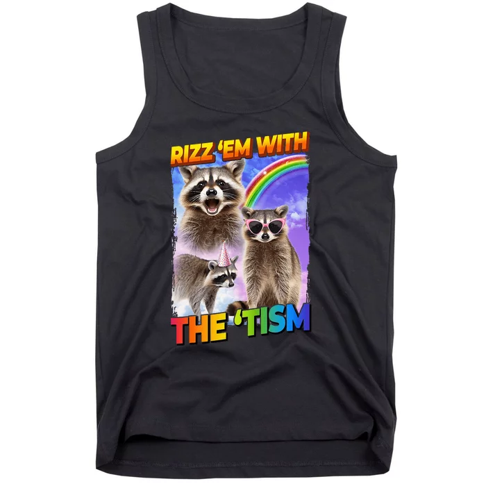 Rizz Em With The Tism Rizzler Ohio Rizz Tank Top