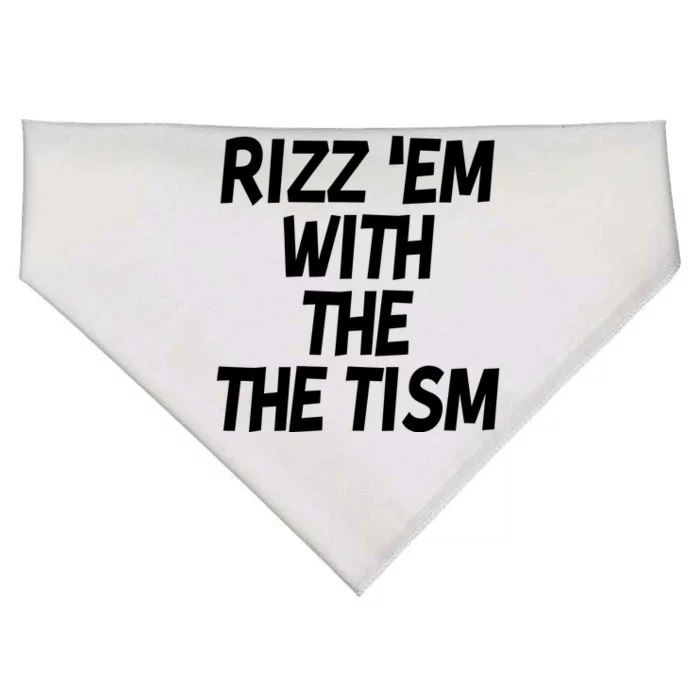 Rizz Em With The Tism USA-Made Doggie Bandana