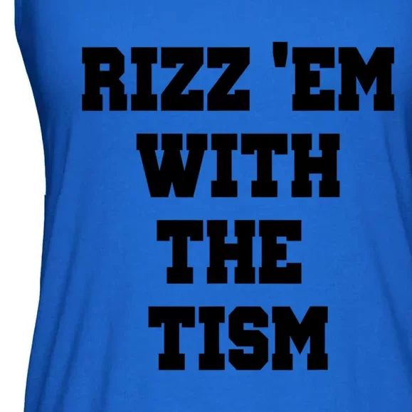 Rizz Em With The Tism Ladies Essential Flowy Tank