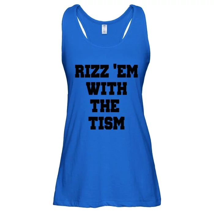 Rizz Em With The Tism Ladies Essential Flowy Tank