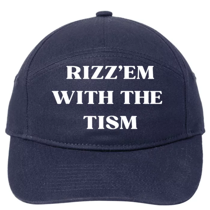 Rizz Em With The Tism 7-Panel Snapback Hat